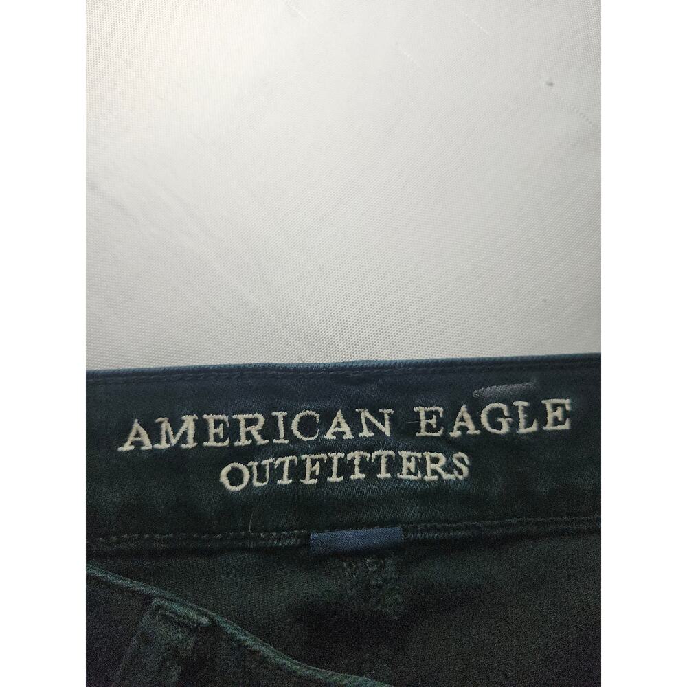 American Eagle Women's Straight Leg Jeans Denim Stretch Charcoal Black Sz 10 S - Picture 4 of 11